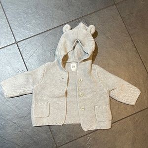 Baby Gap 3-6 months hooded cardigan